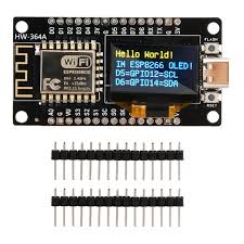 NodeMCU ESP8266 Development Board with 0.96 Inch OLED Display, CH340 Driver Module for Arduino IDE/M